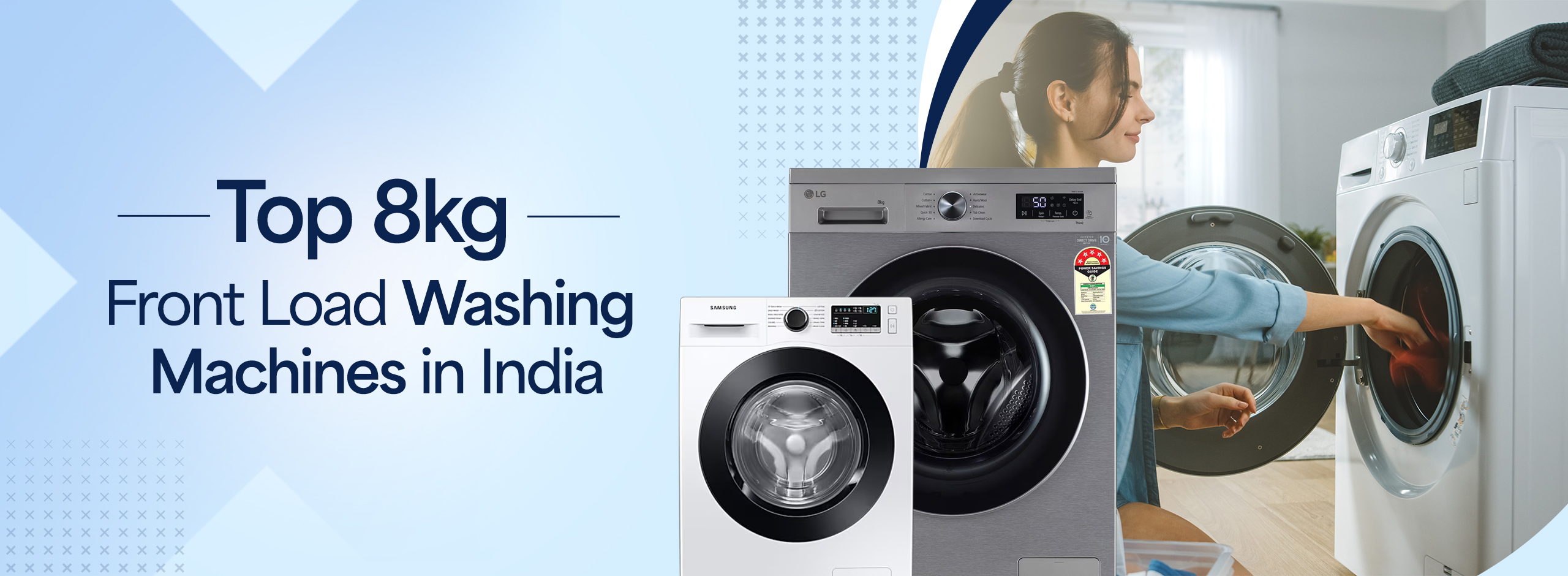top 8kg front load washing machines in india